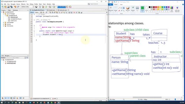 Java Tutorial 57 - Class Relationships 4/6 Inheritance смотреть онлайн