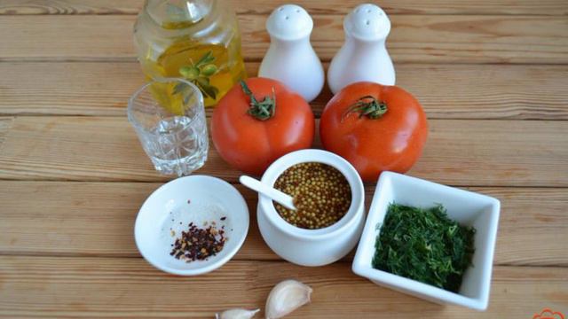 Острая закуска из помидоров