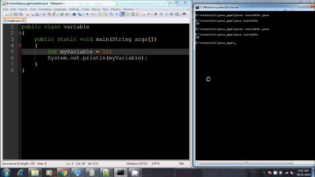 #10 | Java Beginners Tutorial | Variables | Declaration | Initialization in Tamil смотреть онлайн