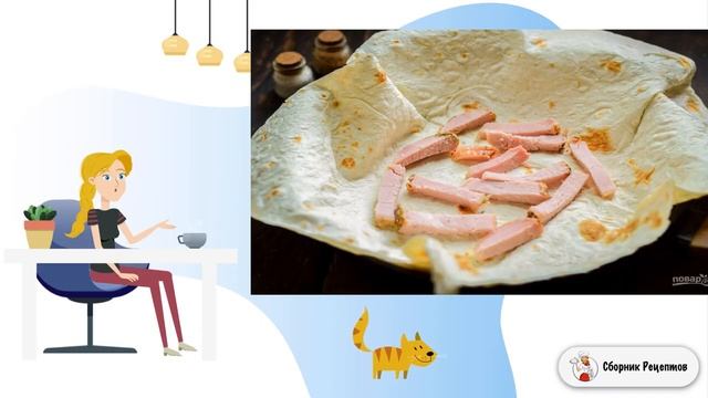 Закуска из лаваша за 5 минут. Легкие рецепты смотреть онлайн