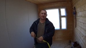 #Дом из двух морских контейнеров  Container House .Обшивка стен внутри дома