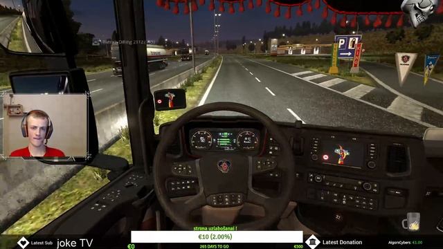 ??Tiešaistē Euro truck Simulator 2 GoldLine officialais konvojs un vel kas cits!!!?? смотреть онлайн