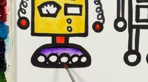 Рисуем фломастерами. Простой милый рисунок. Рисование для детей