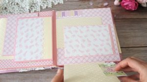 Скрапбукинг. Детский альбом. Скрап альбом для девочки. Альбом первого года жизни.