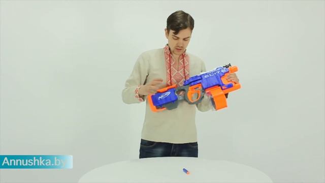 Детское оружие Бластер Нёрф Хайперфайр Nerf Hyperfire B5573 обзор на русском смотреть онлайн
