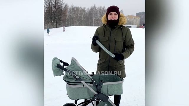 Обзор коляски LUX MOM 555 2в1 за 1 минуту