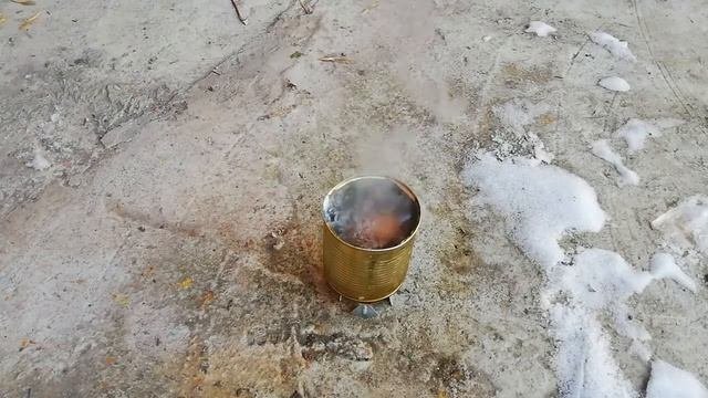 Разогреватель портативный в действии