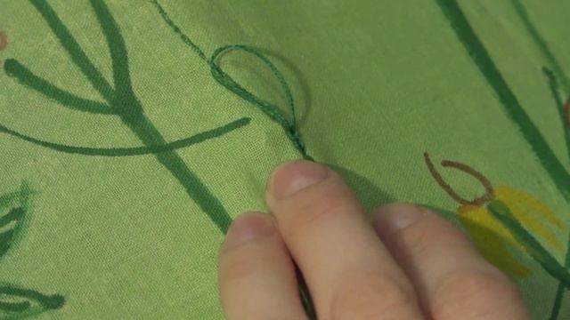 Тамбурный шов иглой смотреть онлайн