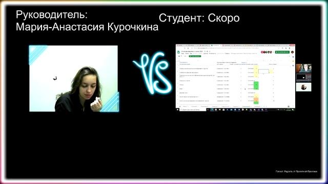 Курочкина Мария-Анастасия Андреевна. Третья неделя проектной практики (17.09.2020) смотреть онлайн