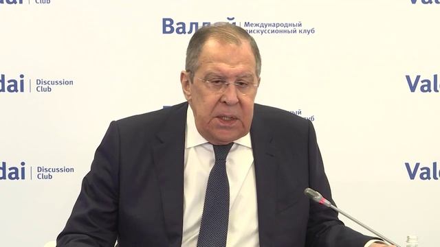 С.Лавров на XIII Ближневосточной конференции клуба «Валдай», Москва, 13 февраля 2024 года