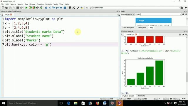Bar Graph - Python (Pyplot)