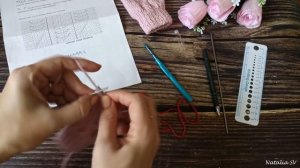 Детские варежки на круговых спицах. Анатомический палец. Подробный МК.