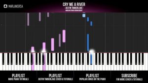 How To Play: Justin Timberlake - Cry Me A River | Piano Tutorial + Sheets