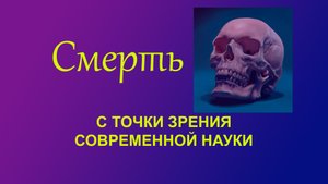 Смерть с точки зрения официальной науки