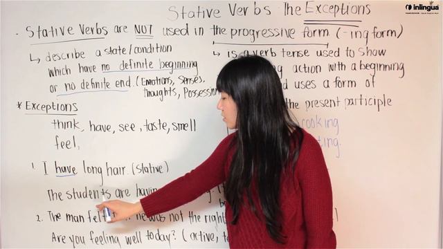 Stative verbs, the exceptions - English Lessons with inlingua Vancouver