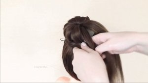 Простая и красивая Прическа с бубликом, которую легко повторить. New Bun hairstyle for gown.