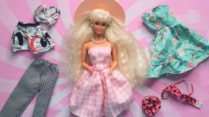 Распаковка и примерка кукольной одежды с АлиЭкспрессПлатья для Барби AliExpress