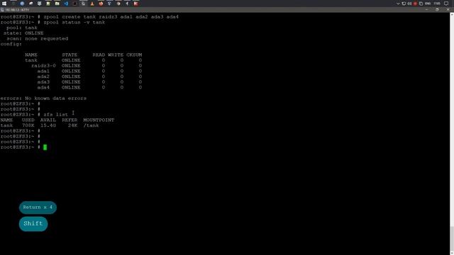 Установка RAIDZ3 | NFS | SMB | ZFS | FreeBSD 12.2 смотреть онлайн