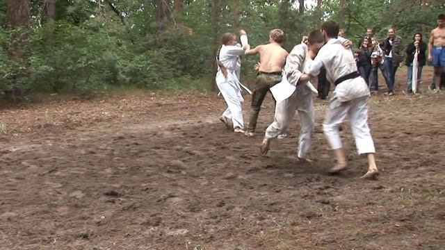 32-й экзамен по каратэ. Дзю-кумитэ. Харьков-2012 Karate смотреть онлайн