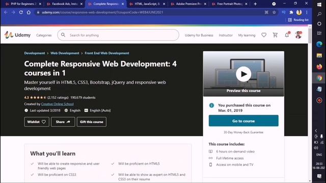 Top 6* Free online courses with certificates | Udemy Courses For Free