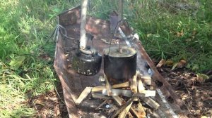 С дядей Толей по Арге. Хорошо в Тайге! Ч.4.5 в которой рыбалка на вентерь и наша таежная кухня 4К