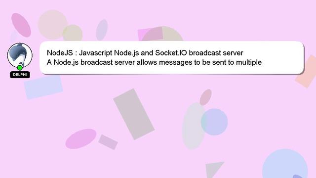 NodeJS : Javascript Node.js and Socket.IO broadcast server