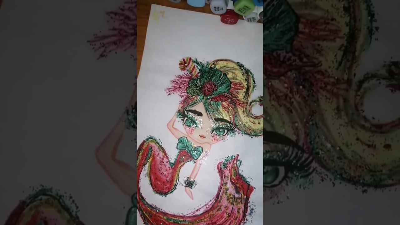 Вот такую красоту я нарисовала на заказ #рисункиназаказ #рисуюназаказ #бс  #бумажныесюрпризы