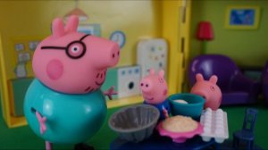 Как Папа Свин и дети сожгли пирог! День рождения Мамы Свинки