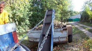 Транспортёр своими руками для дробилки  ( Испытания )