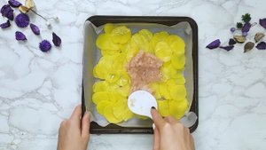 Картофельная запеканка с мясным фаршем и сыром
