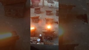 Заливка жидкой стали