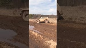 Первые сложности езды на ниве на ободрышах.