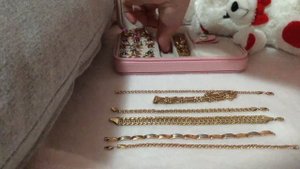 Золотые браслеты . My jewelry gold bracelets. English subtitles
