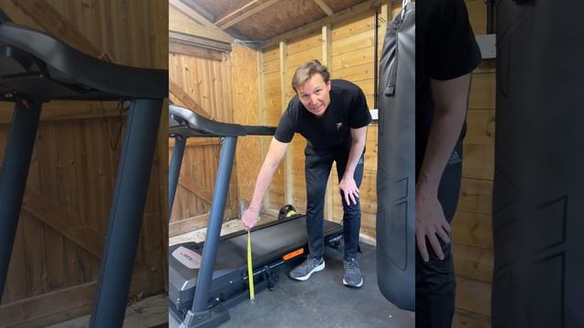 Dimensions of the Roger Black Fitness Gold Treadmill - from floor to treadmill base