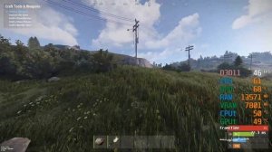 RX 7600 -- Ryzen 5 2600 -- Rust FPS Test