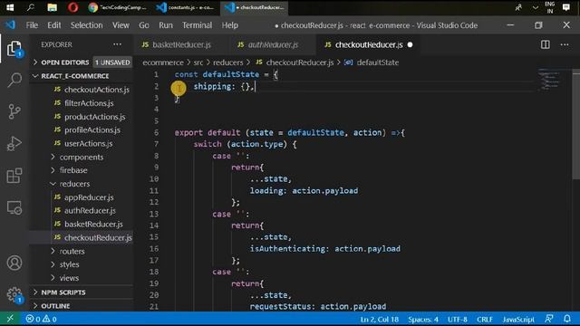 Tutorial#23|React.js/Redux E-Commerce - Writing CheckoutReducer смотреть онлайн