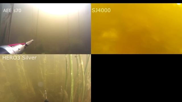Подводная охота, сравнение камер AEE s70, sj4000 и GoPro HD HERO3 Silver Edition смотреть онлайн