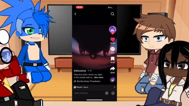 Sonic movie 2 Reacts￼ to Shadow￼ || sonadow || ?❤️|| Part￼ 2 || not my TikTok videos￼