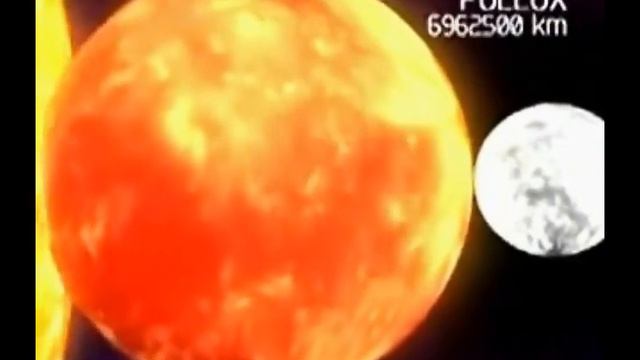 Звезды и планеты - сравнение размеров