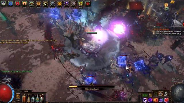 Path of Exile [3.14] Ultimatum - Death Aura Occultist Build map farm смотреть онлайн