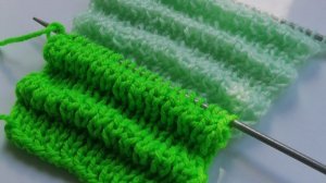 Узор волны. спицами