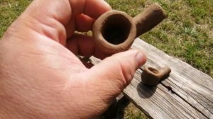 Курительная трубка по древним технологиям из самых доступных не горючих материалов.\Жизнь в деревне