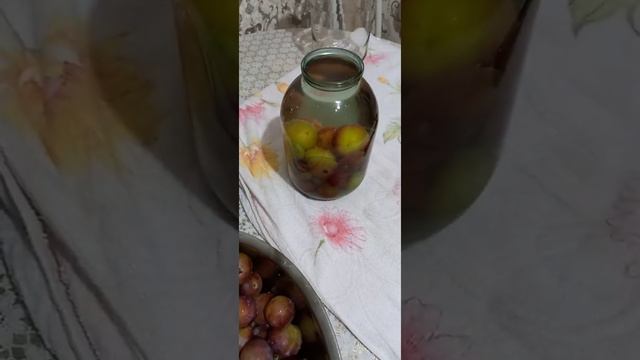🍎 КОМПОТ ИЗ СЛИВЫ ГРАНКЛЕТ НА ЗИМУ🍎 #компотизслив #сливаназиму #гранклет #просто легко #
