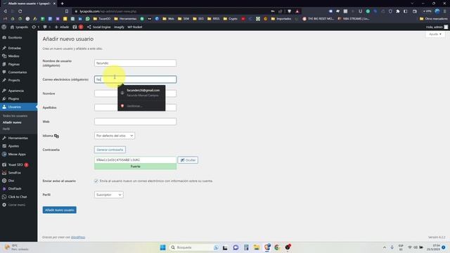 Como crear un Usuario en Wordpress para un webmaster o desarrollador смотреть онлайн
