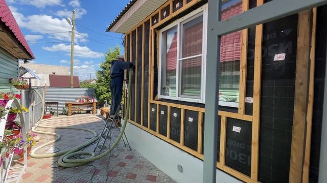 Эковата утепление фасада