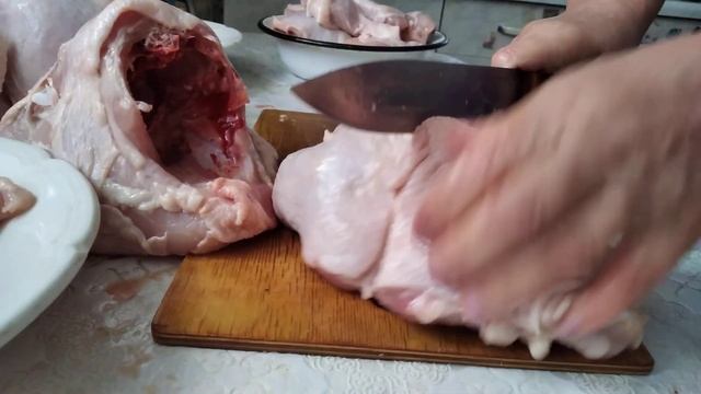 Разделка курицы на полуфабрикаты