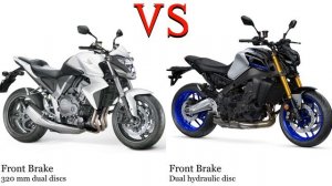Honda CB 1000 vs Yamaha MT 09 Test specification comparison