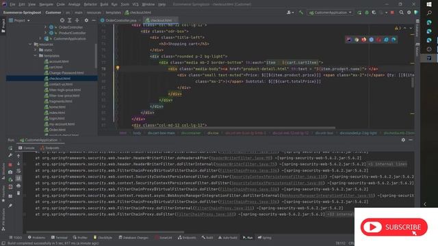 Checkout Cart and GitHub Link Project | Part 22 | Self-Code | Ecommerce Spring Boot Project смотреть онлайн