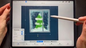 5 кистей для рисования в Procreate | Рисуем Новый Год