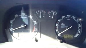 Разгон до 100 км/ч Октавия тур 1,6 BFQ. Acceleration to speed 60 miles per hour, Skoda Octavia 1.6.